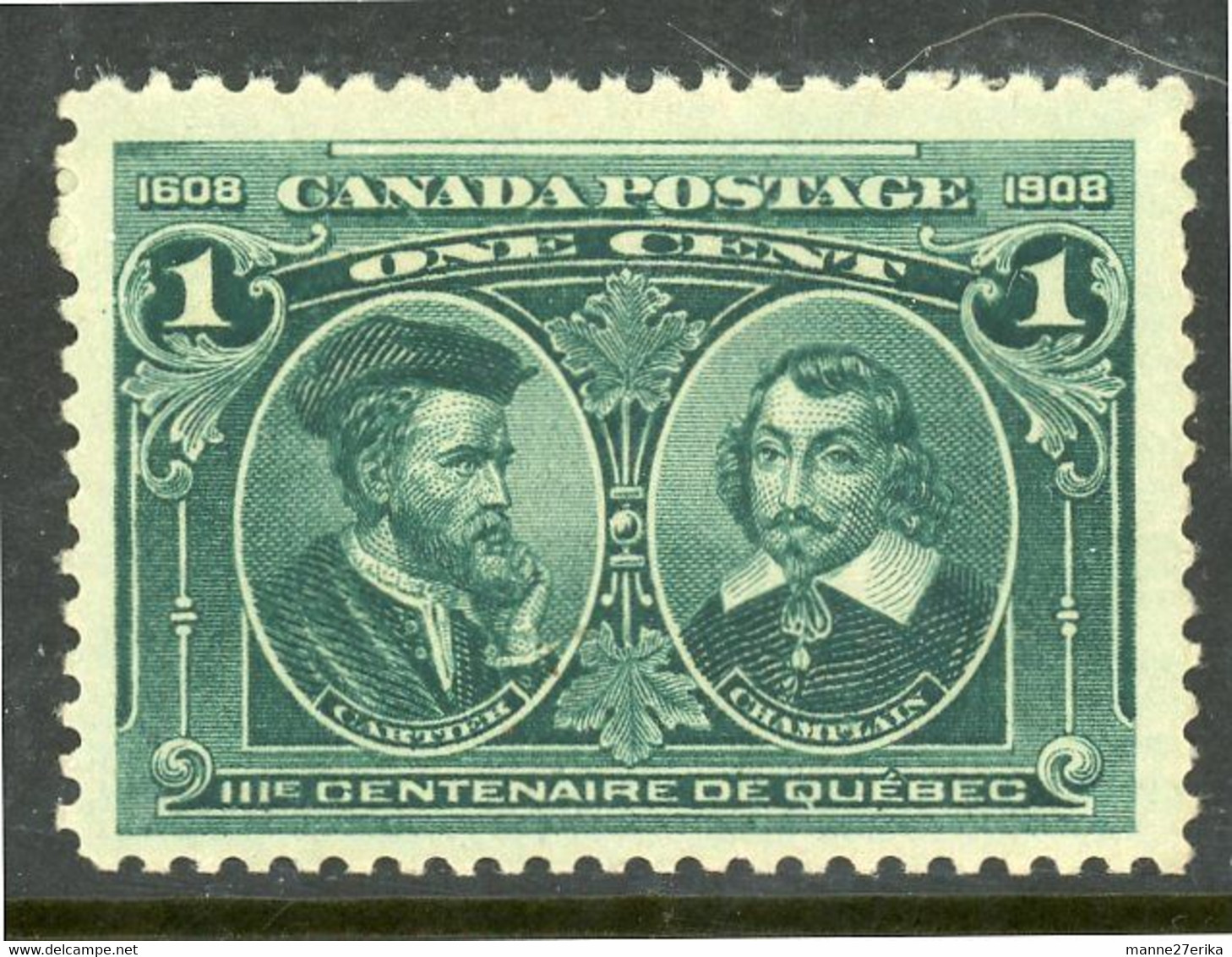 Canada MNH 1908 Cartier And Champlain - Ungebraucht