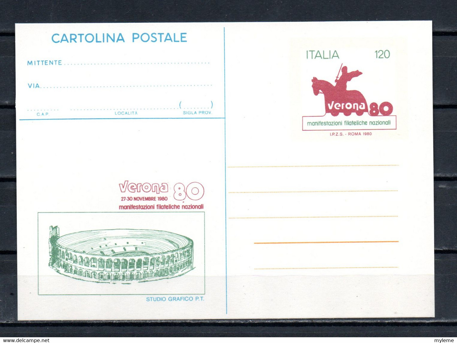 AG2-26 Italie Entier Postal N°  P195   En Parfait état  A Saisir !!! - Interi Postali