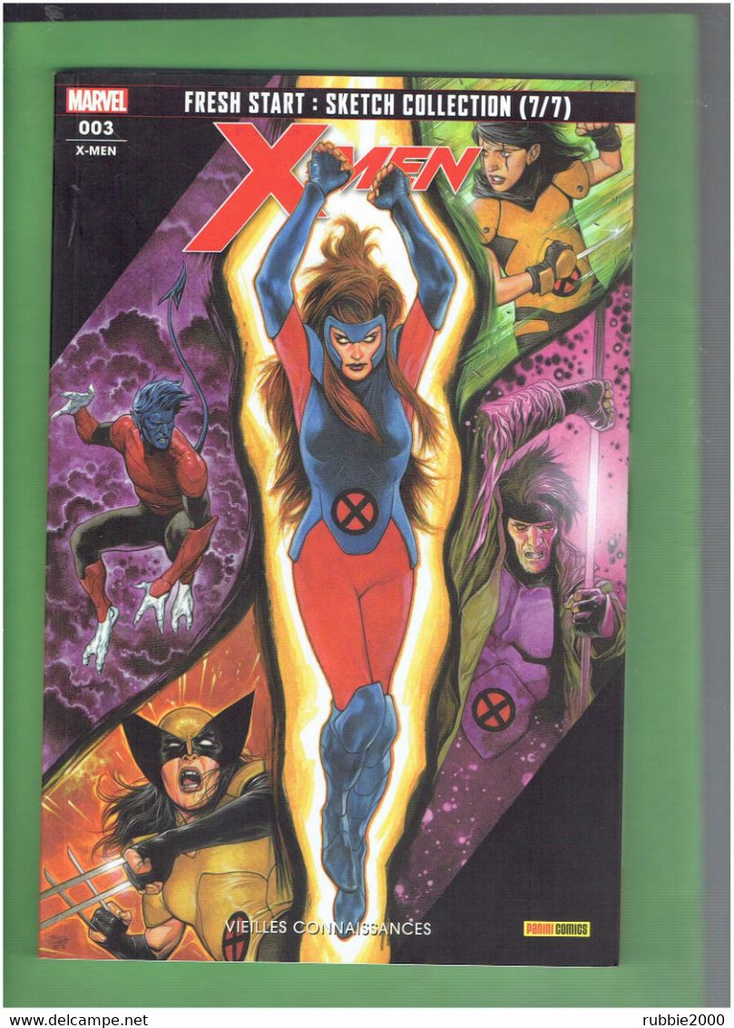 X MEN VIEILLES CONNAISSANCES AVEC 1 EX LIBRIS FRESCH START SKETCH COLLECTION EDITEUR PANINI COMICS MARVEL - XMen