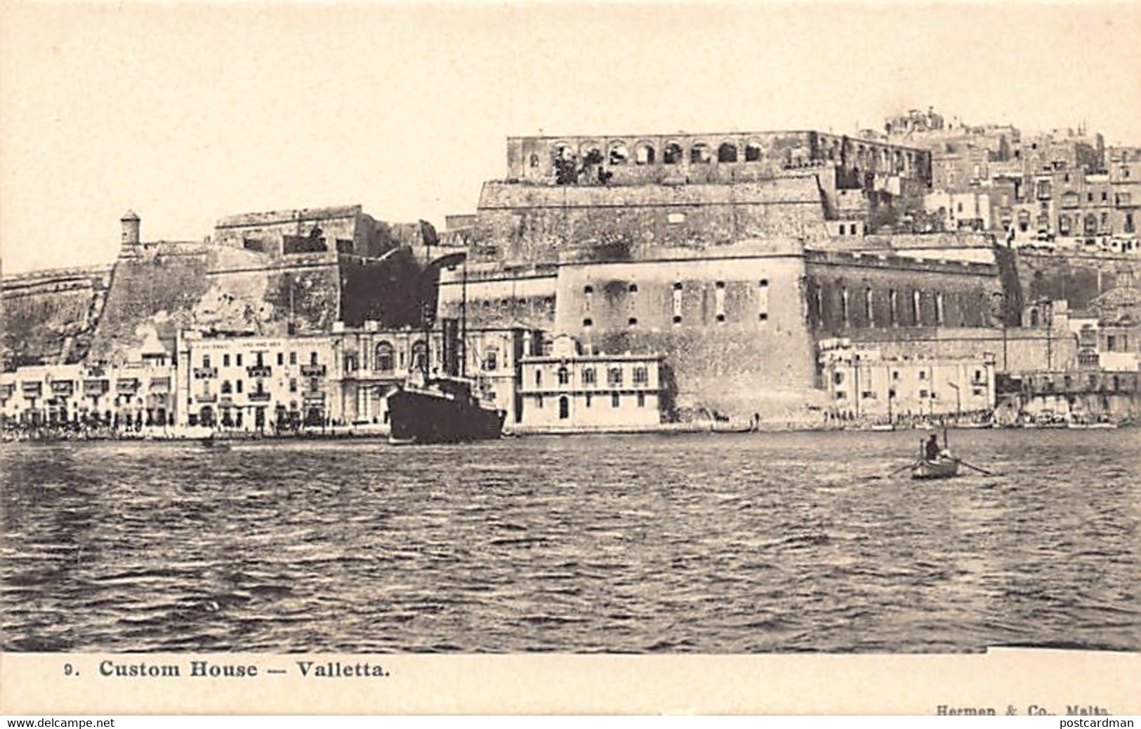 Malta - VALETTA - Custom House - Publ. Hermen & Co. 9 - Malta