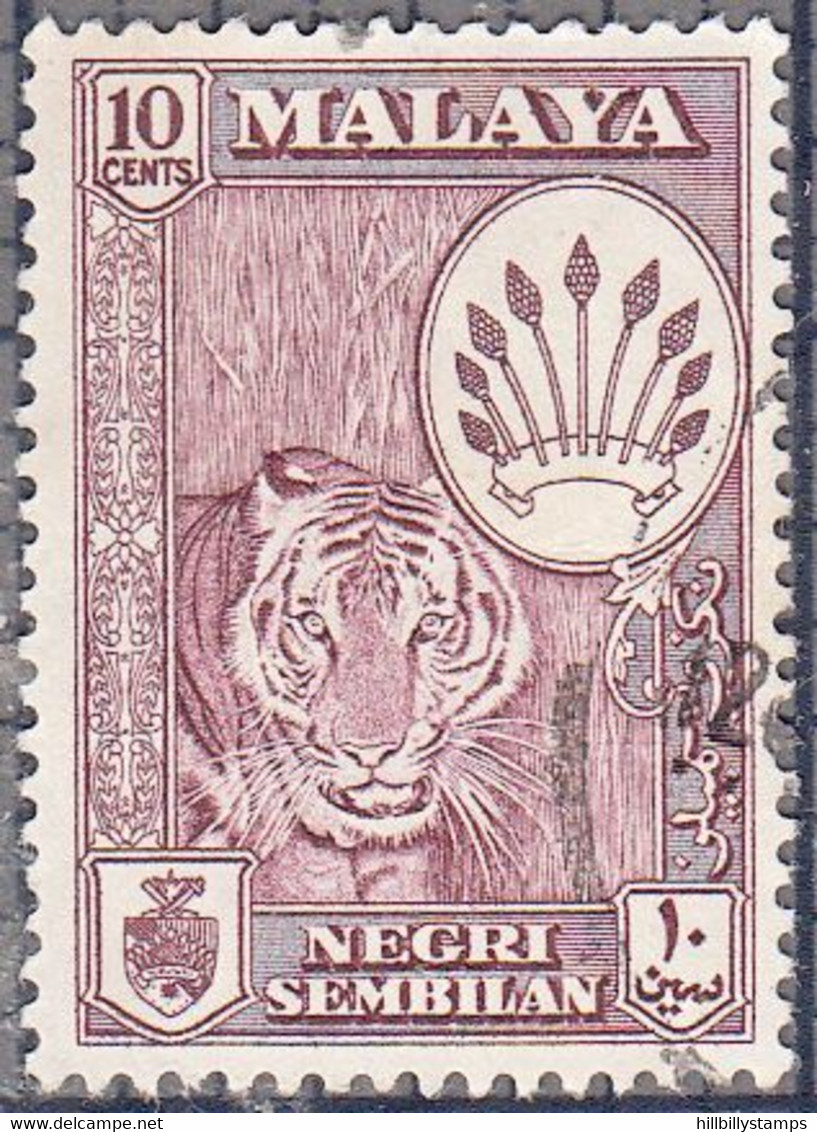 MALAYA--NEGRA SEMBILAN   SCOTT NO  69  USED   YEAR  1957 - Negri Sembilan