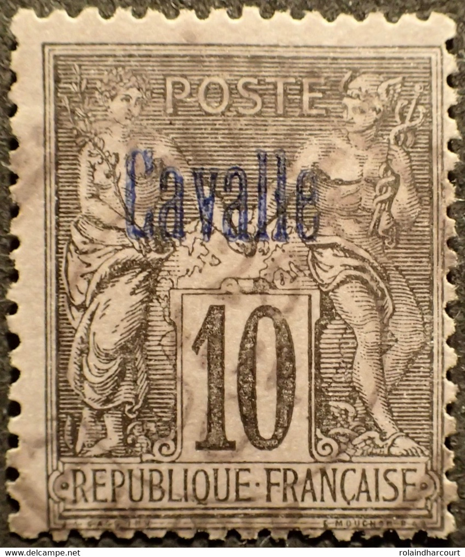 R2245/50 - 1893/1900 - COLONIES FR. - CAVALLE - N°3 (II) Avec CàD Perlé Du 26 JANVIER 1900 - Gebruikt