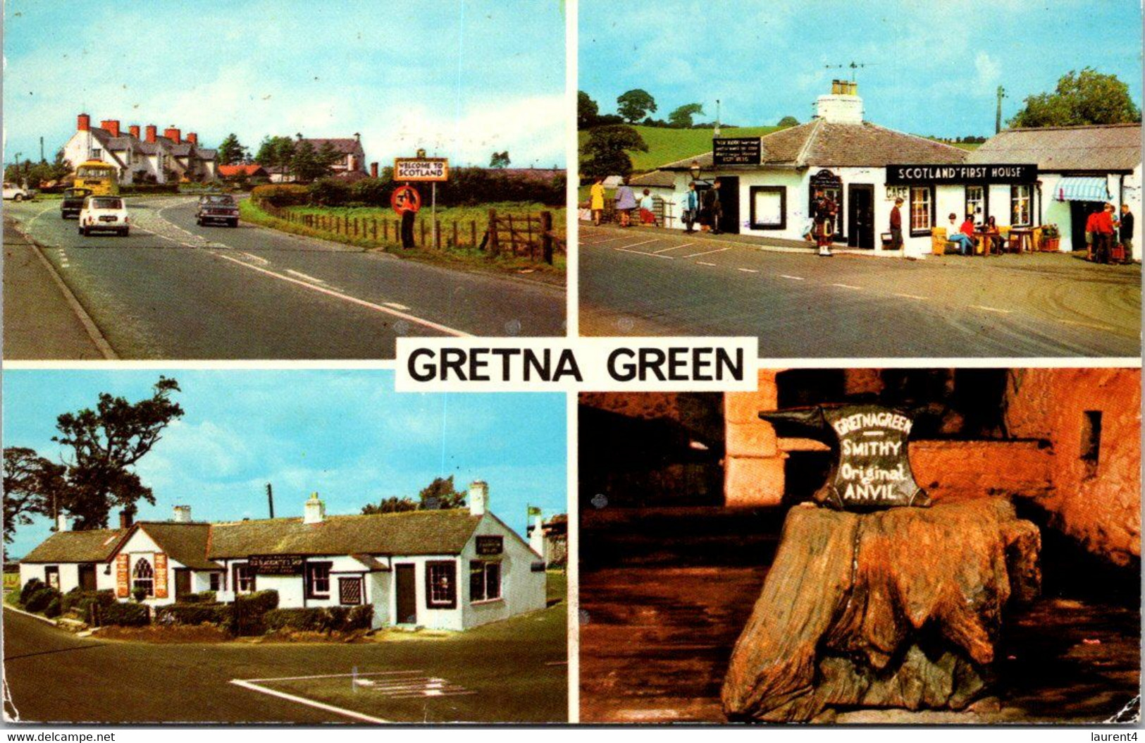 (4 H 1) UK Postcard (posted To Australia 1977) Gretna Green - Dumfriesshire