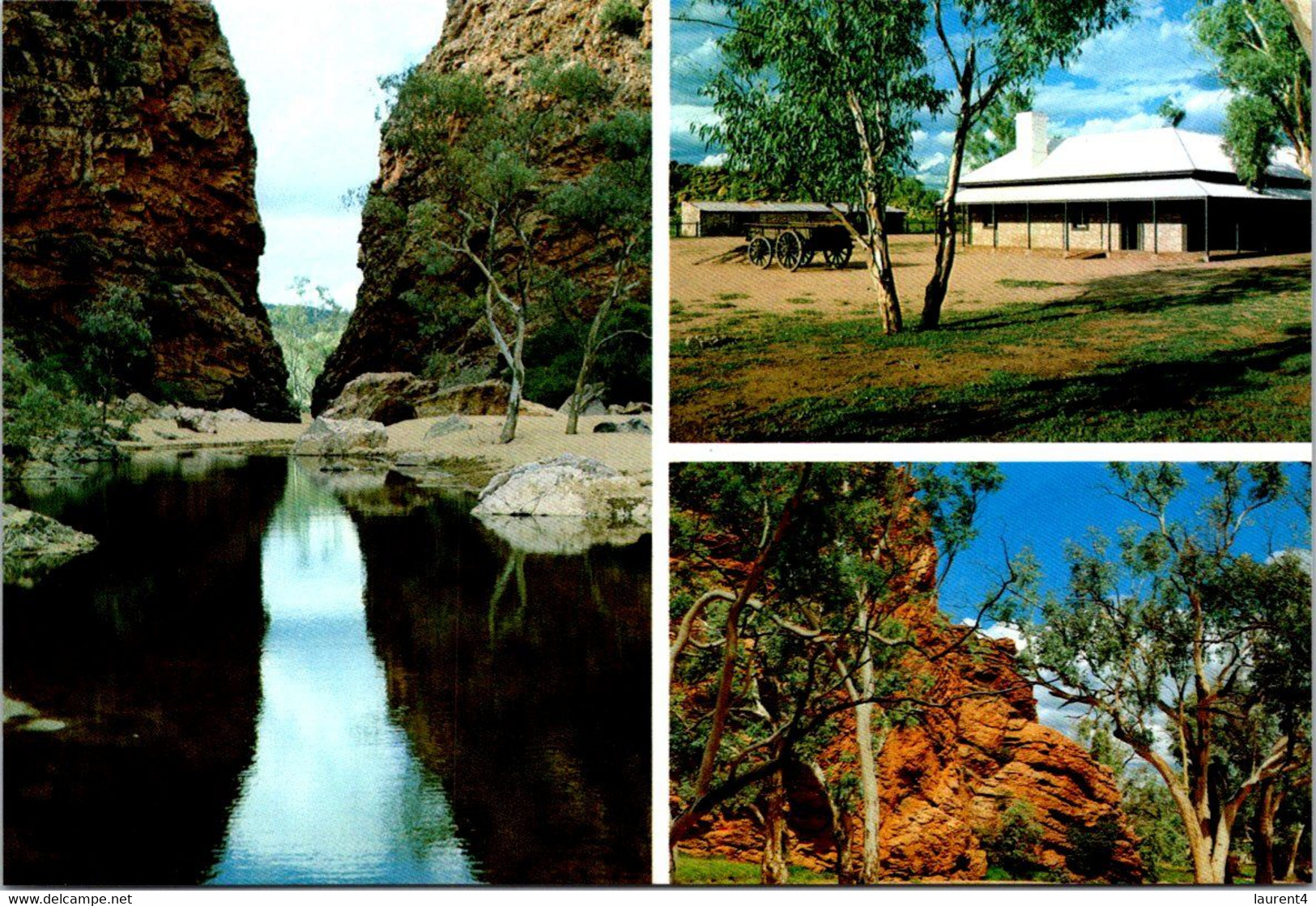 (4 H 5) 2 Postcards - Australia (pre-paid Postcard) Northern Territory - Alice Springs