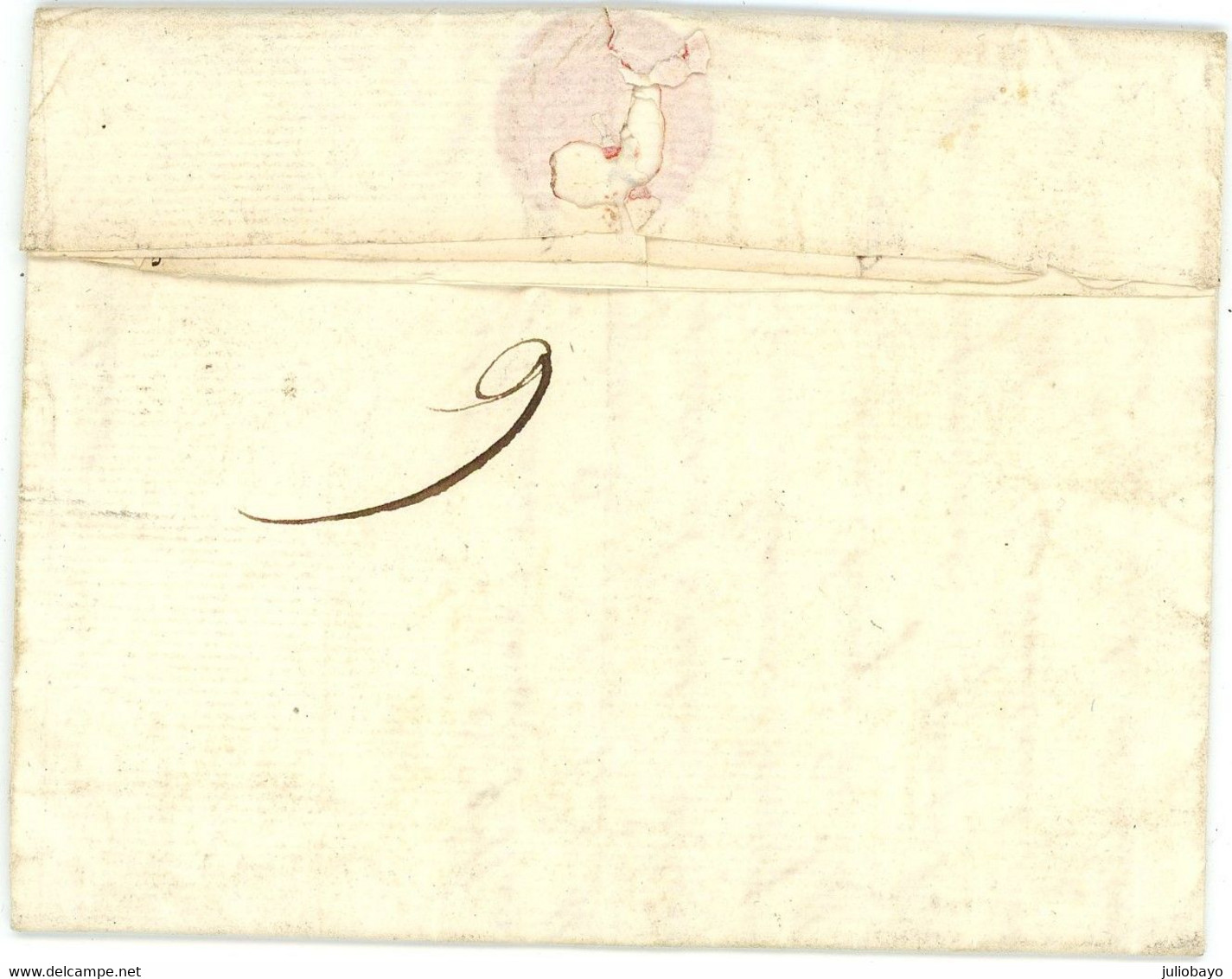 27 Mars 1817 CHARENTE MARITIME Marque Postale P15P LA  GROLLE Vers ALZON Gard,indice 18 - 1801-1848: Vorläufer XIX