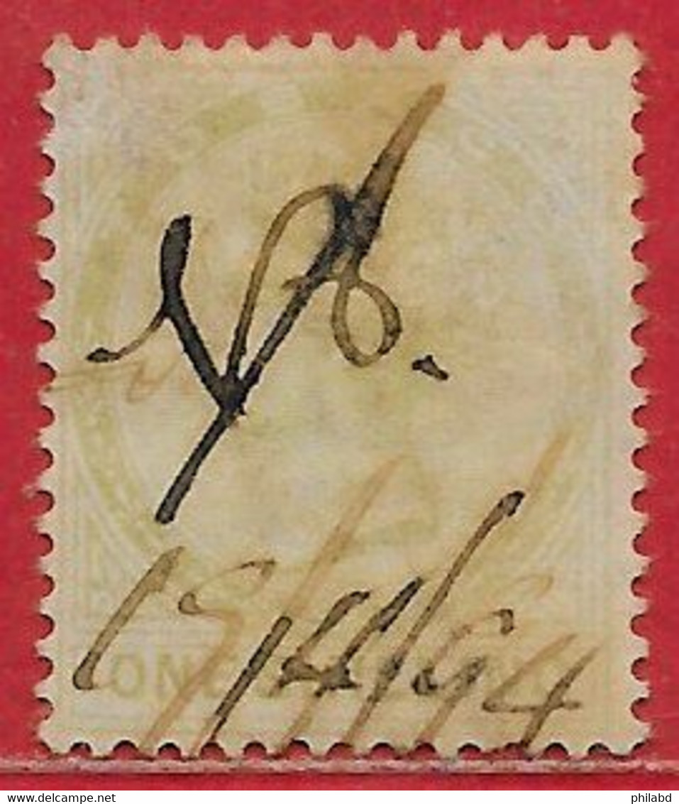 Tobago Fiscaux-postaux/fiscal-postal N°4 1S Vert (filigrane CA, Dentelé 14) 1882 O - Trinidad & Tobago (...-1961)