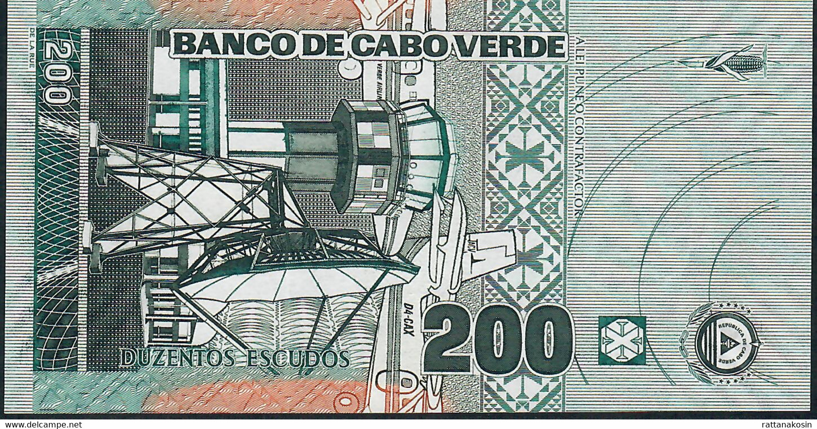 CAPE VERDE P68 200 ESCUDOS 2005 #TG     UNC. - Cap Vert