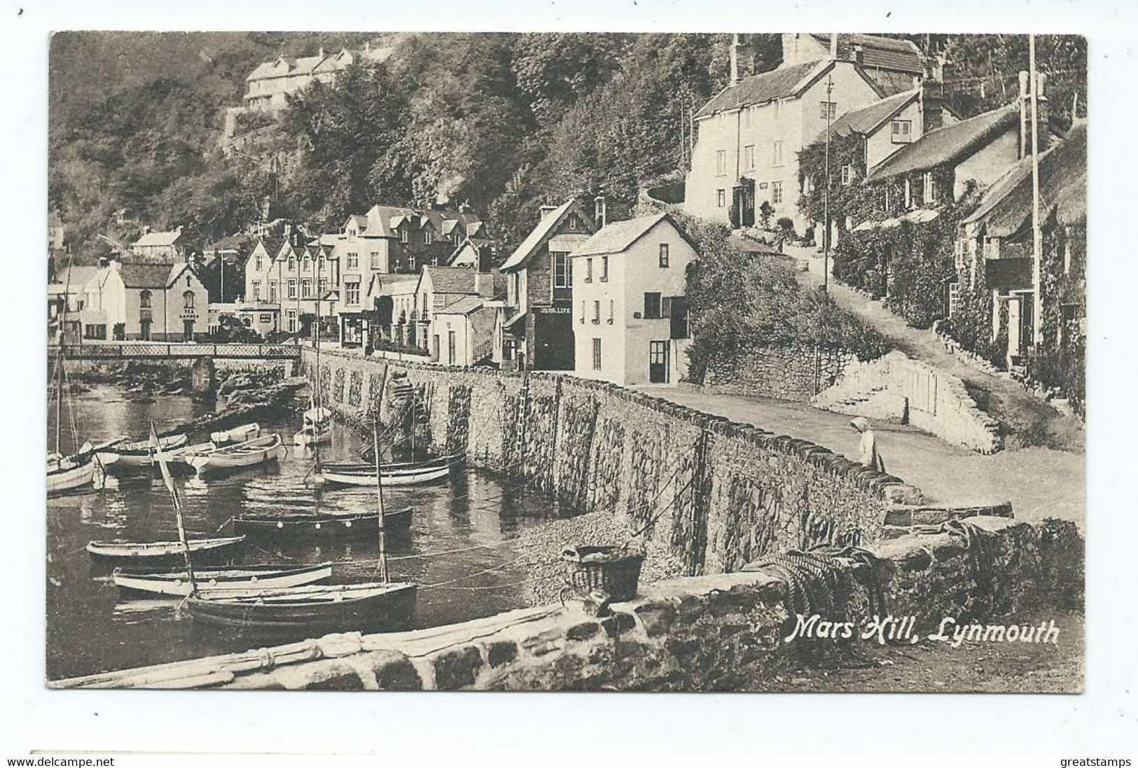 Devon  Postcard Mars Hill Dated 1916 Lynmouth - Lynmouth & Lynton