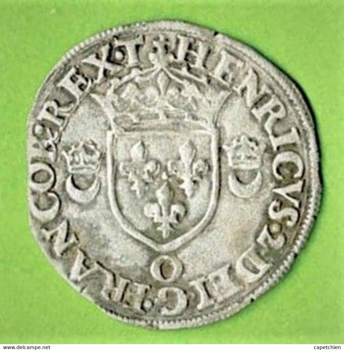 FRANCE / HENRI 2 / DOUZAIN AUX CROISSANTS / 1550 T / ETAT SUP. / 2.27 G - 1547-1559 Henry II