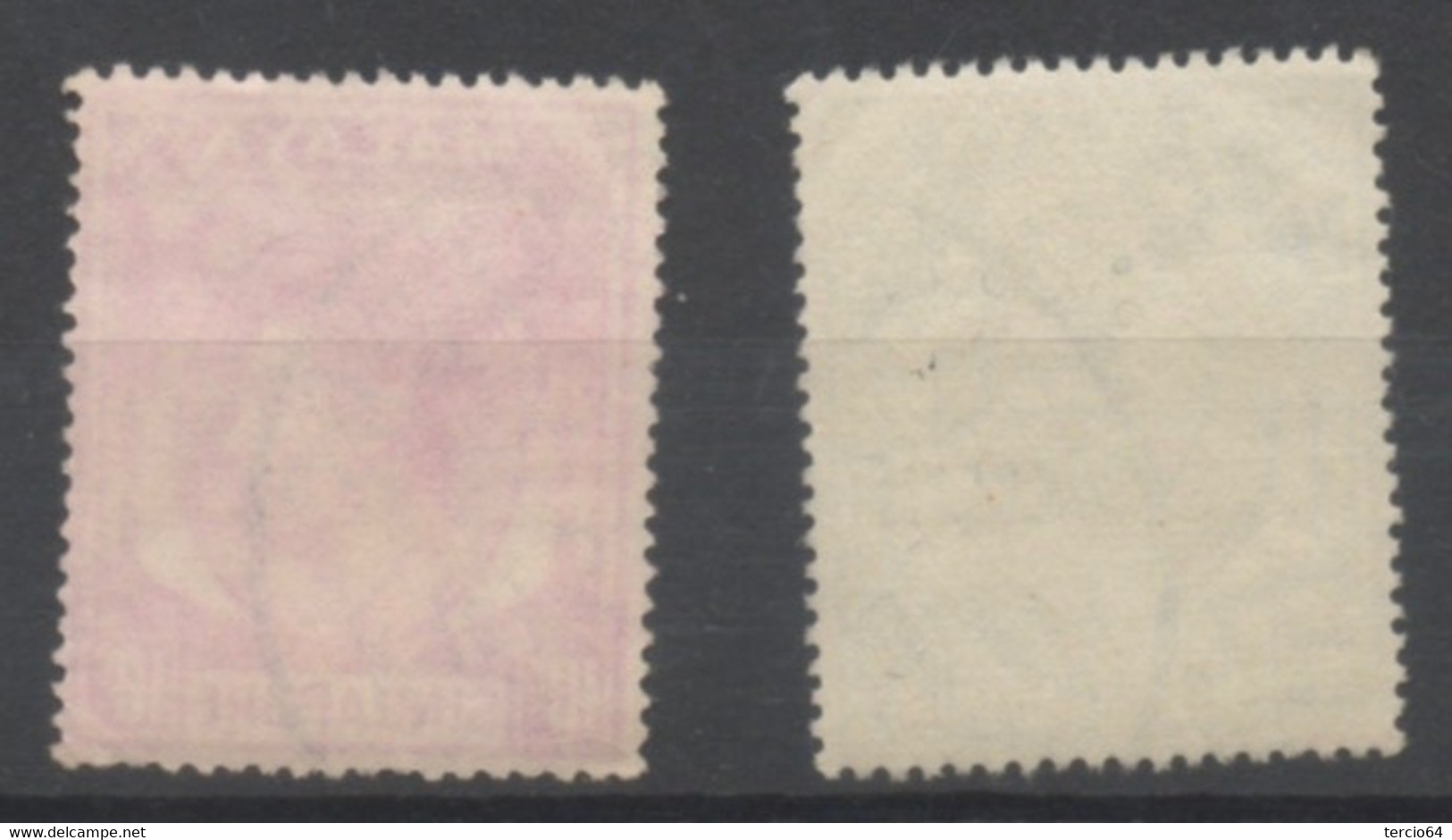 UK GREAT BRITAIN Malaya Singapore GVI 1948-52 50c Black & Blue & 10 C Purple Malaisie Anglaise SINGAPOUR 50c Et 10c - Singapour (...-1959)