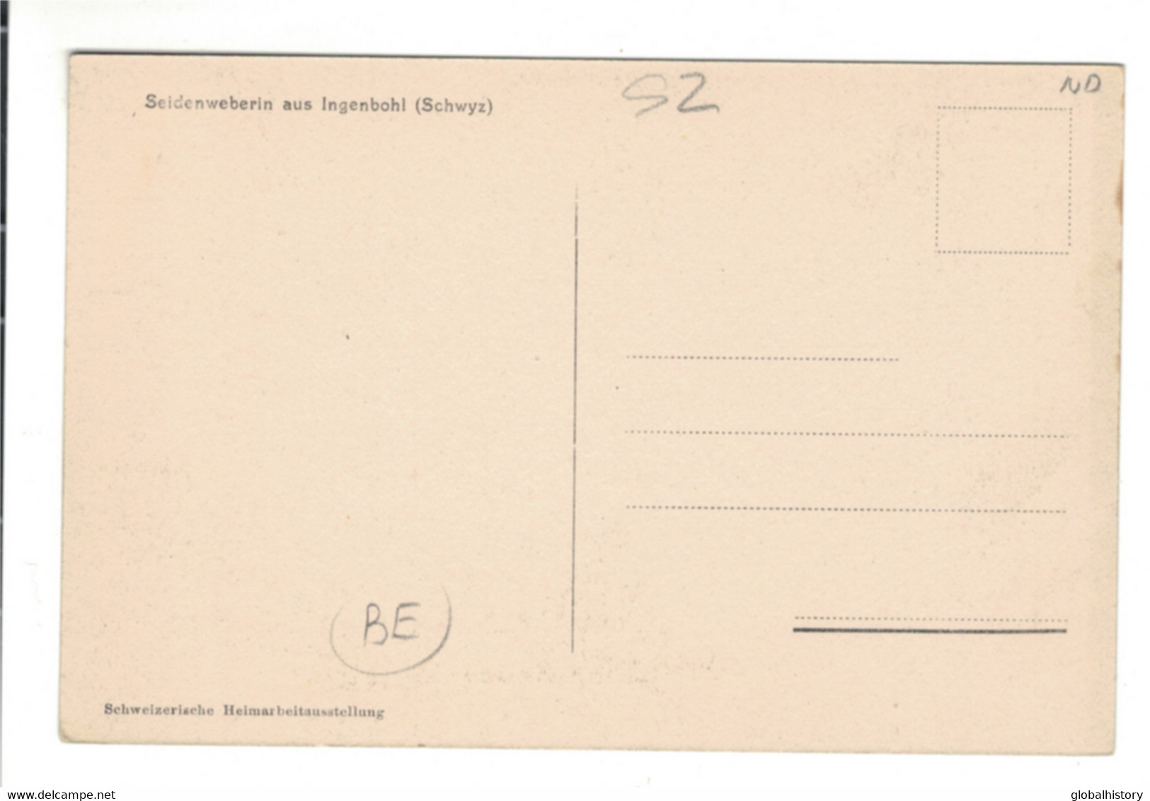 DG2762- SZ - SEIDENWEBERIN AUS INGENBOHL - Ingenbohl