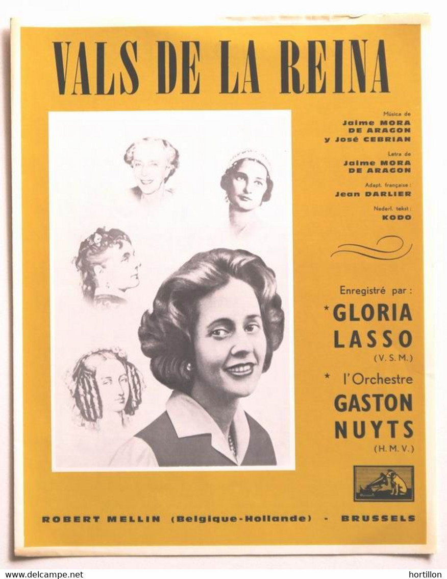 Partition Belge / Vintage Sheet Music GLORIA LASSO : Vals De La Reina - Jazz