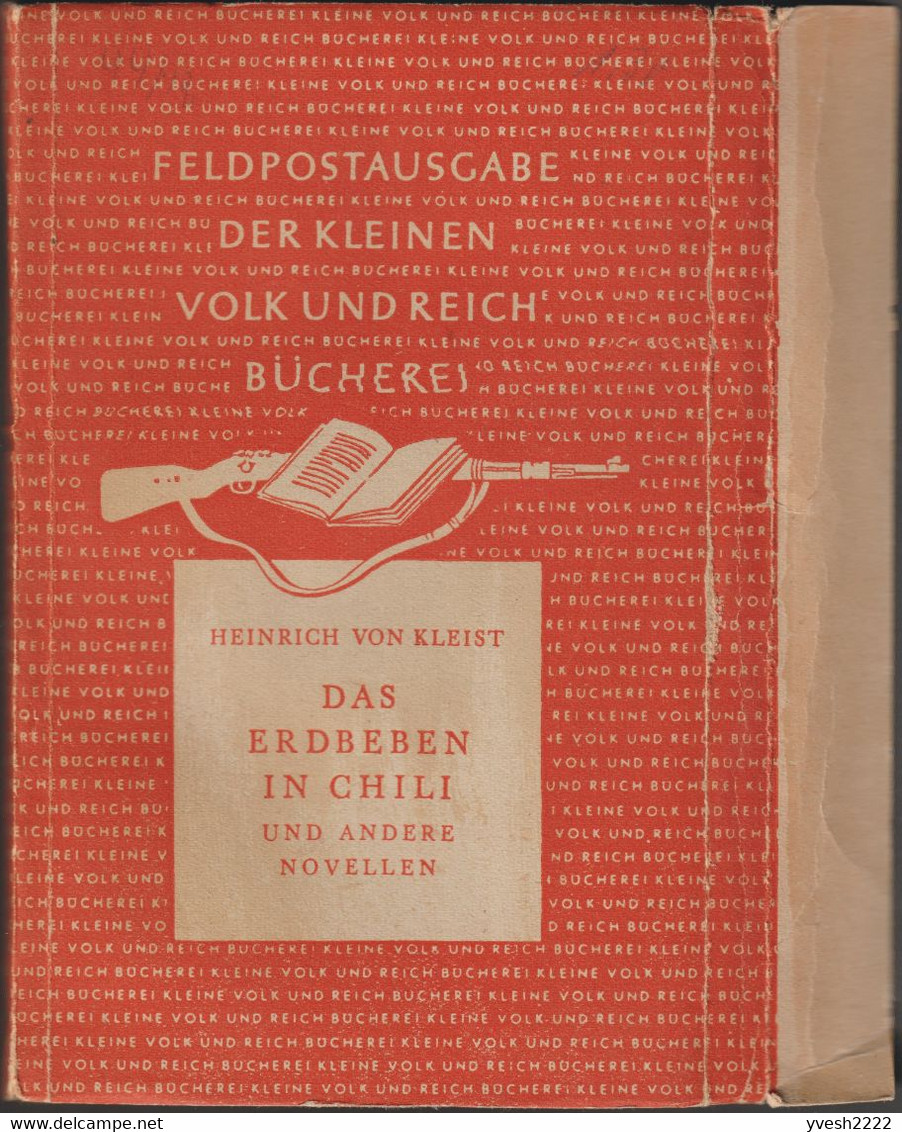 Allemagne 1944. Livre De Franchise Militaire. Le Tremblement De Terre Au Chili, Les Fiançailles à Saint-Domingue - Autres & Non Classés