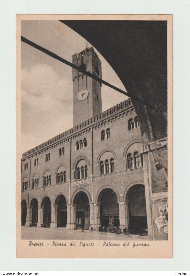 TREVISO:  PIAZZA  DEI  SIGNORI  -  PALAZZO  DEL  GOVERNO  -  FP - Treviso