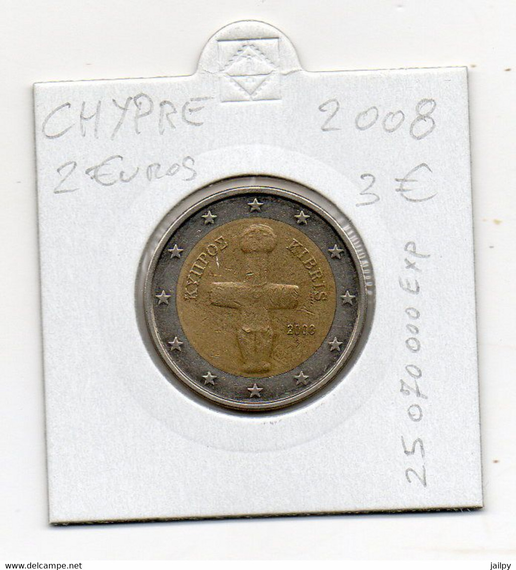 CHYPRE  2,00 €    2008      25 070 000 Exp     Etat :voir Scan - Cyprus