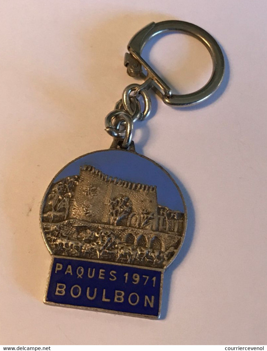 Porte Clef Métallique - PAQUES 1971 BOULBON - Velocio 1853-1930 Fondateur Du Cyclisme 1887 - Wielrennen