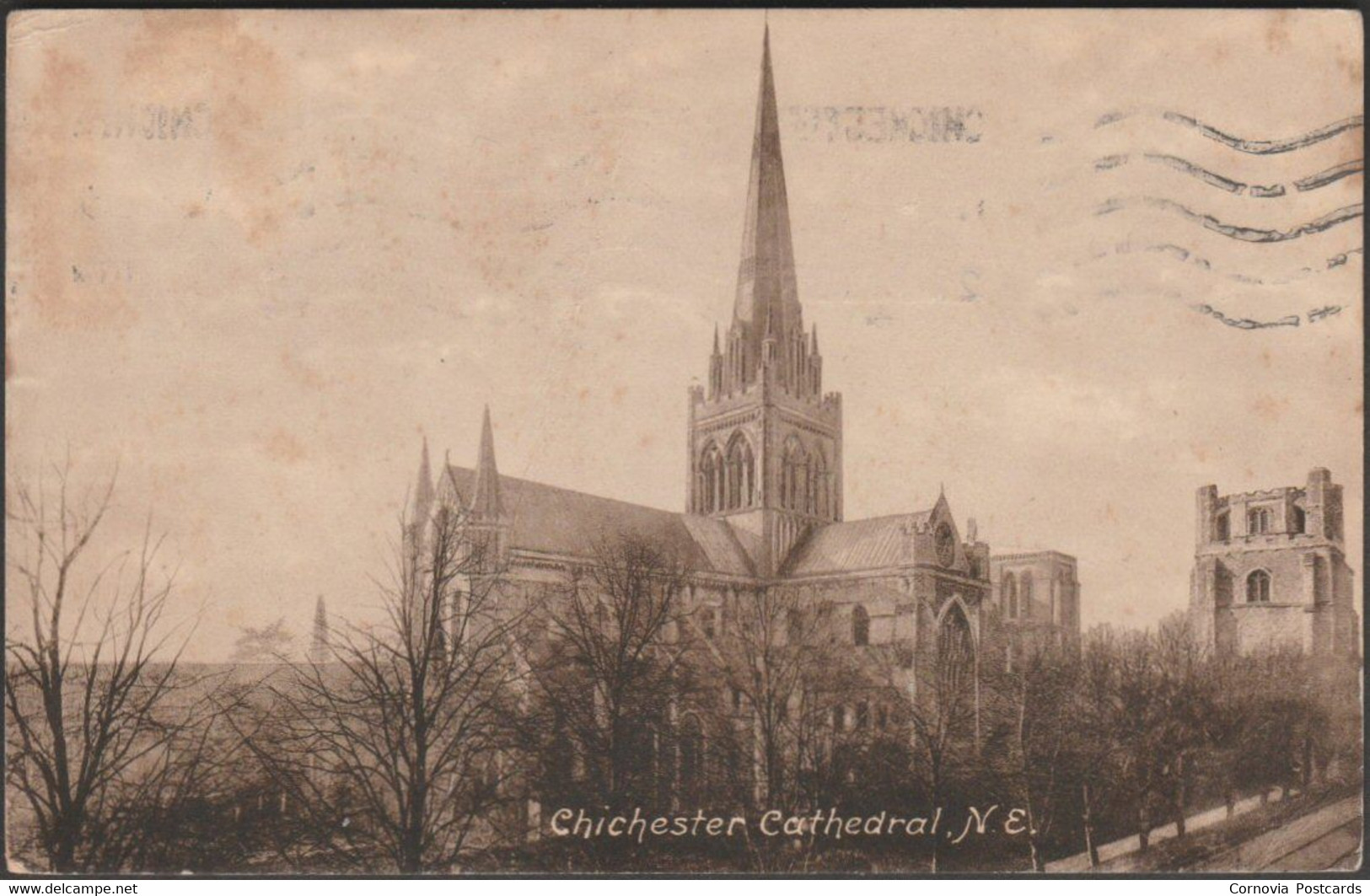 North East, Chichester Cathedral, Sussex, 1925 - Frith's Postcard - Chichester