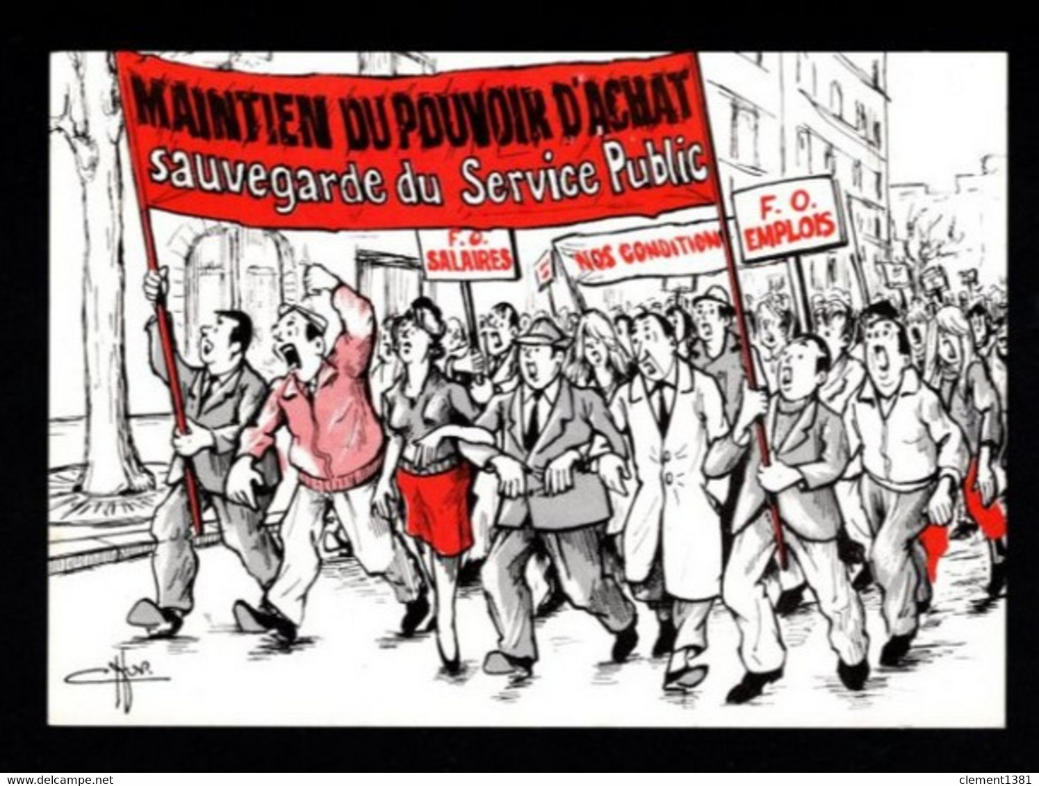 Syndicalisme Syndicats FO Force Ouvriere Greve Du 21 Octobre 1986 - Sindicatos