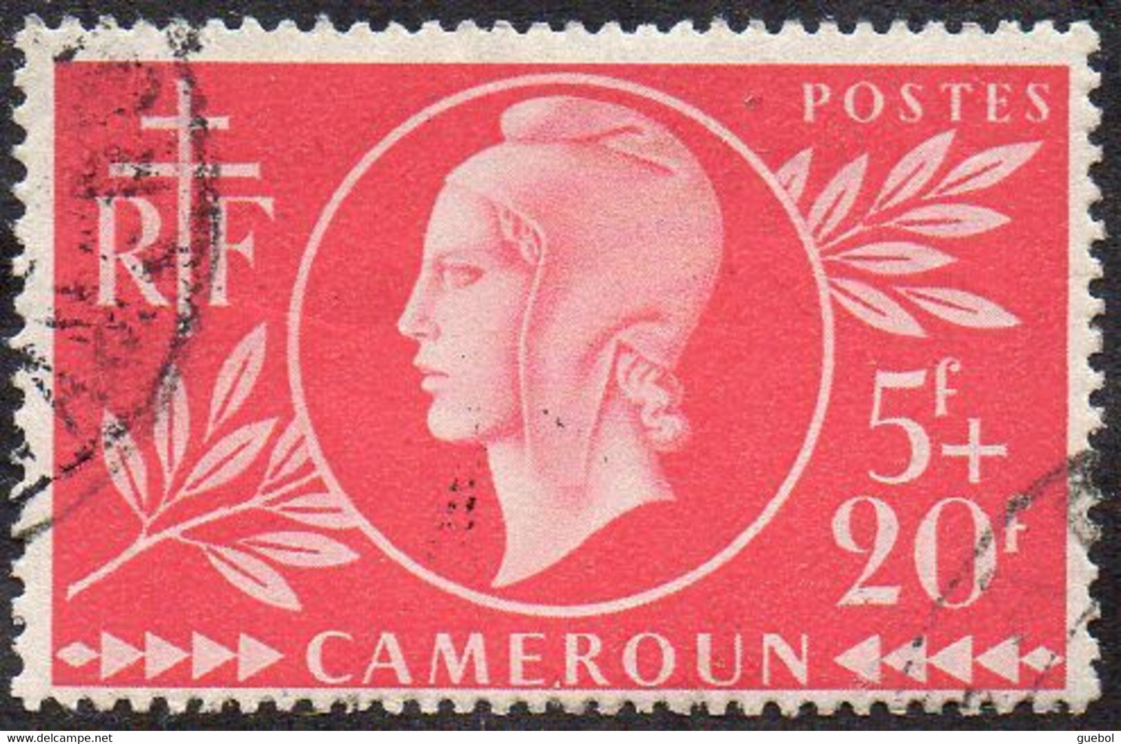 Détail De La Série Entraide Française Obl. Cameroun N° 265 - Marianne De Dulac - 1944 Entraide Française