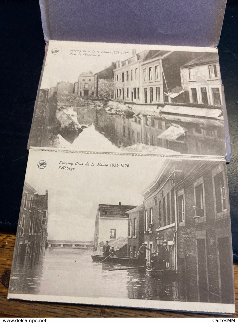 Seraing Inondations 1925 1926 Carnet 10 Cartes - Seraing