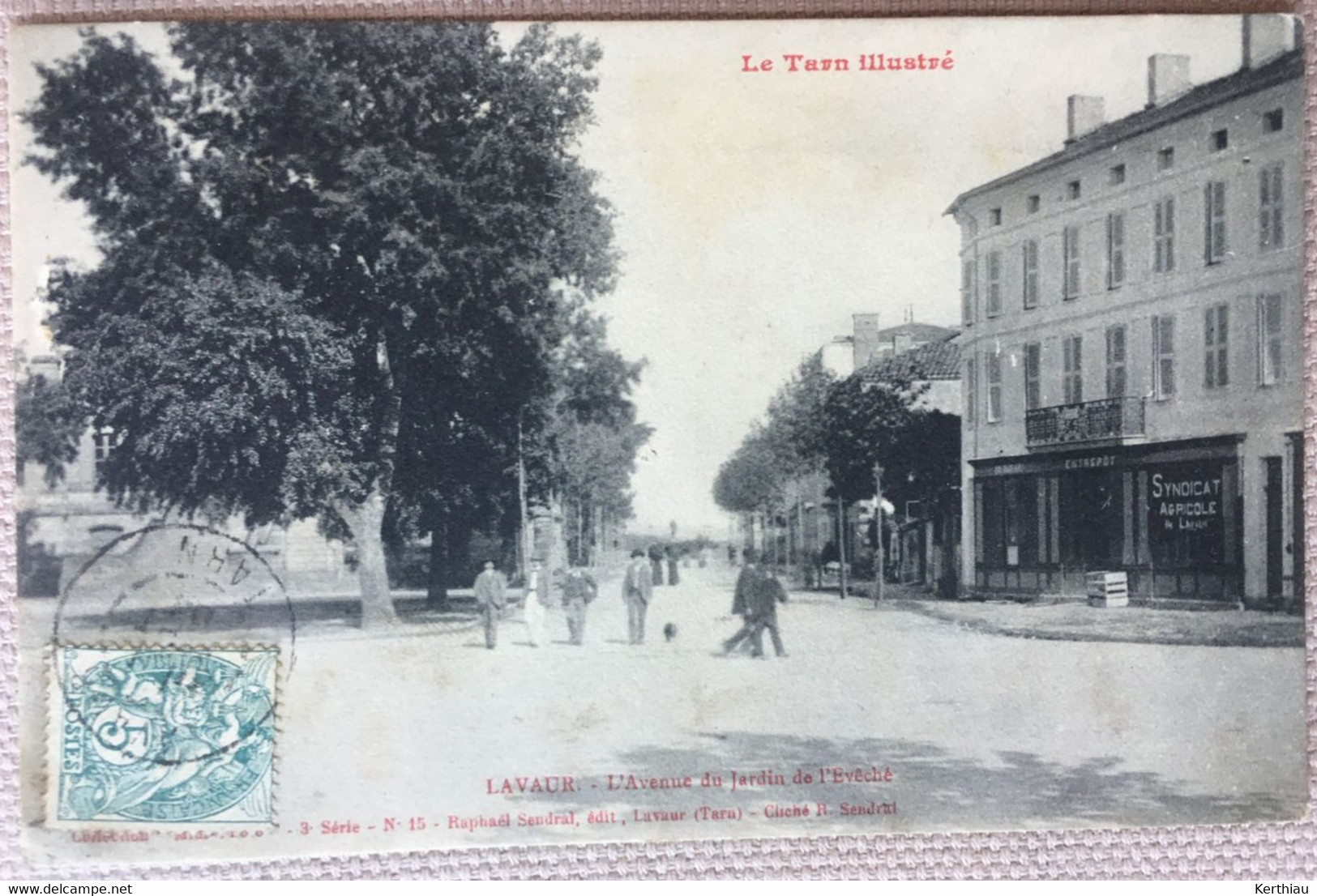 3 CPA LAVAUR: La Promenade Dans Sa Partie Droite; L'avenue Victor-Hugo; L'avenue Du Jardin De L'Evêché. TOUTES ANIMEES - Lavaur