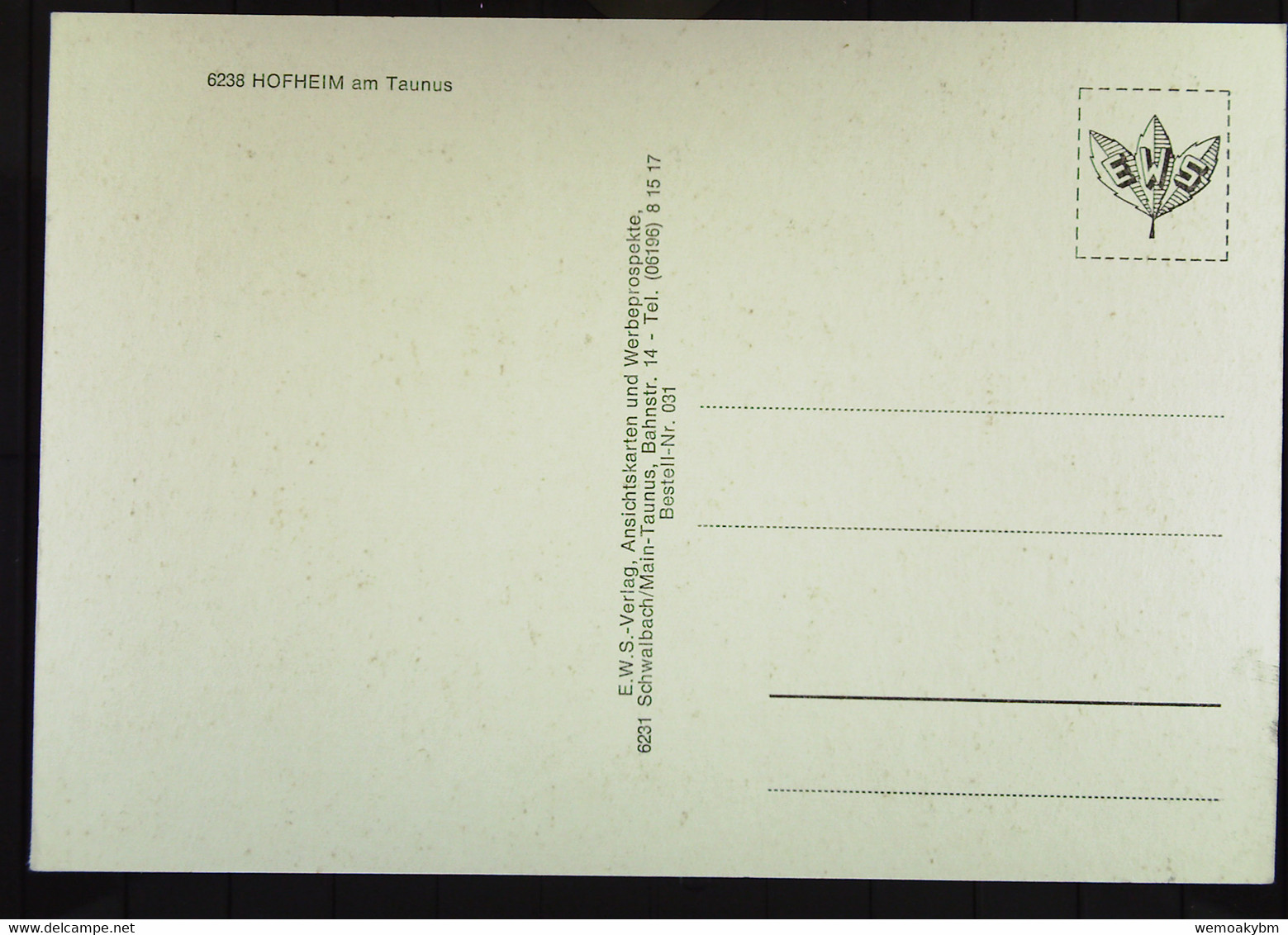 Ansichtskarte Von Hofheim Im Taunus Mit 8 Ansichten Um 1970 Unbenutzt - Hofheim