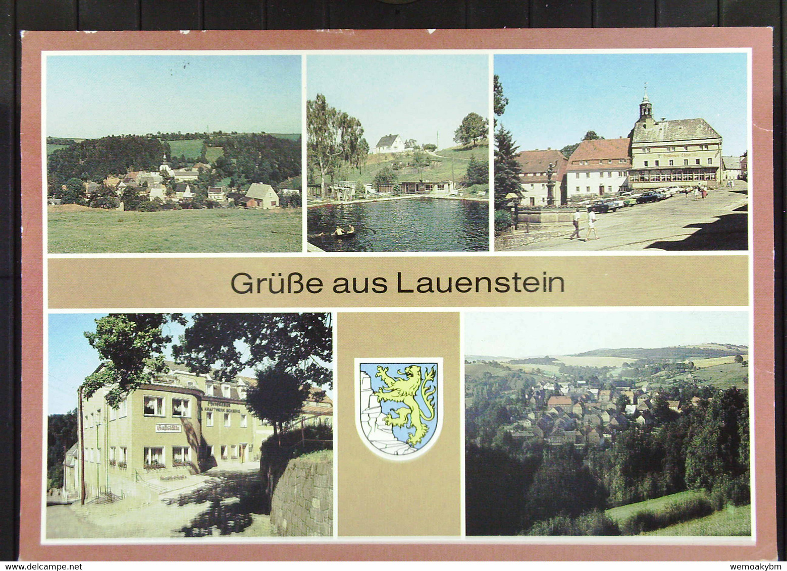 DDR: Ansichtskarte Von Lauenstein (Kr. Dippoldiswalde Mit 5 Ansichten SoSt. Lauenstein Vom 17.8.90 - Lauenstein