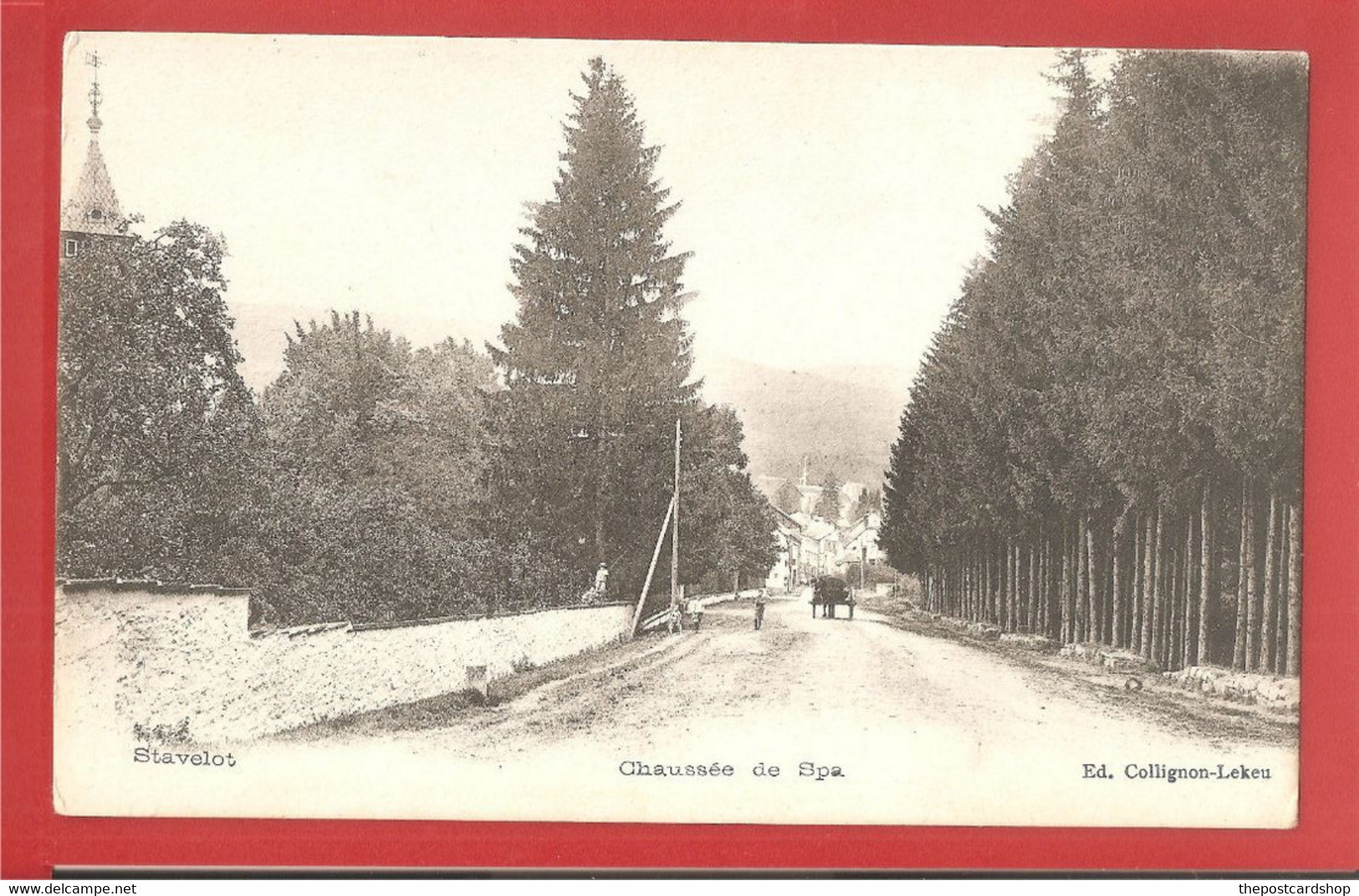 BELGIQUE STAVELOT Chaussée De Spa Unused Undivided Back - Stavelot