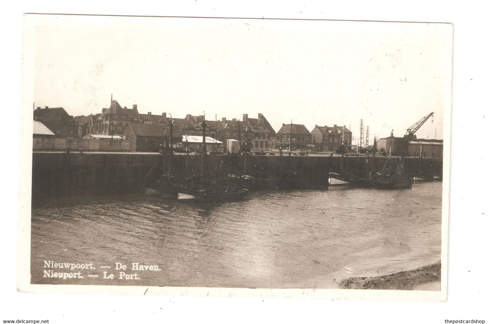 NIEUWPOORT - NIEUPORT : De Haven - Le Port - RARE VARIANTE - Voyez Cachet De La Poste - Nieuwpoort