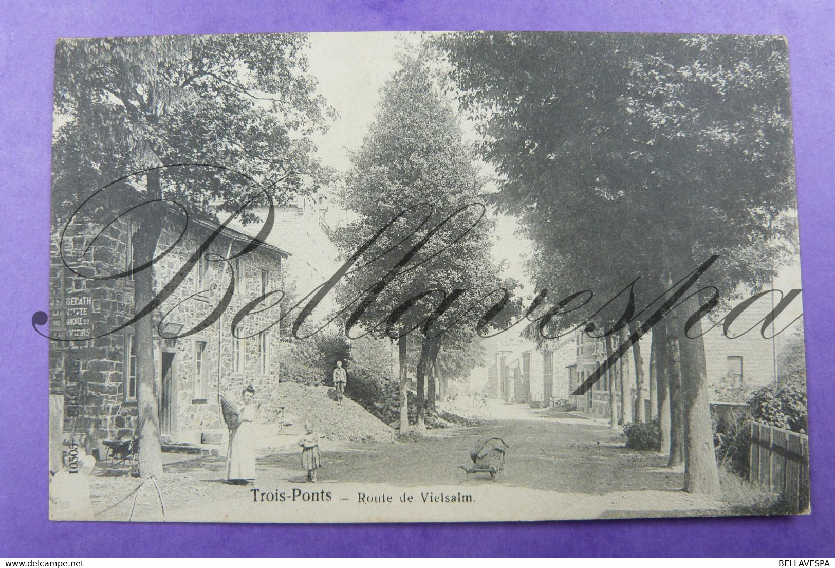 Trois-Ponts. Route De Vielsalm.1906 - Trois-Ponts