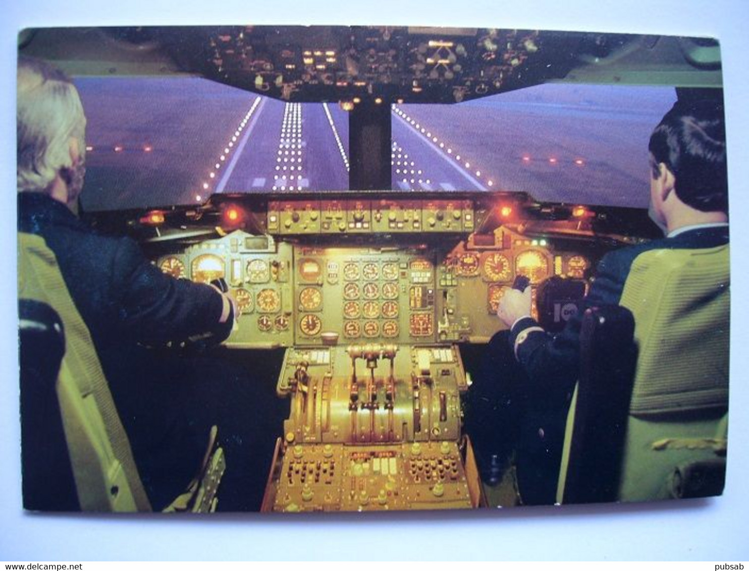 Avion / Airplane / SABENA / Douglas DC-10-30 / Cockpit / Airline Issue / Carte 2 Volets - 1946-....: Era Moderna