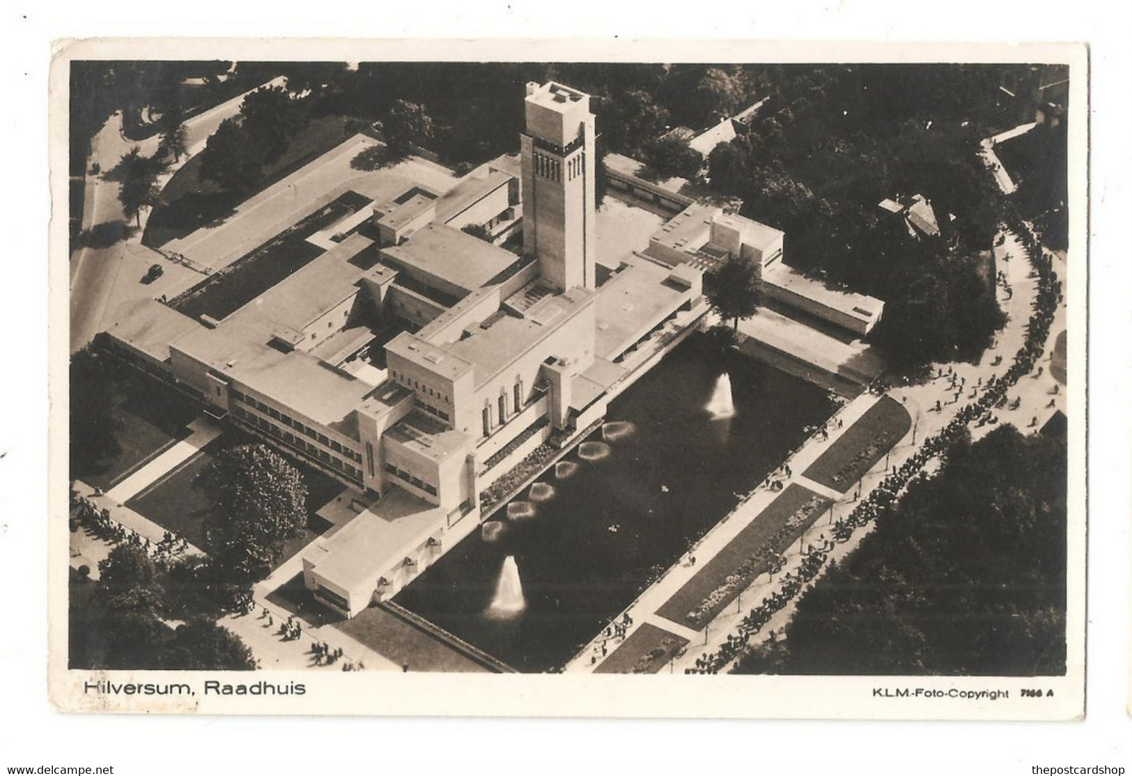 Hilversum Raadhuis AERIAL VIEW KLM PHOTO COPYRIGHT  RADIO - Hilversum