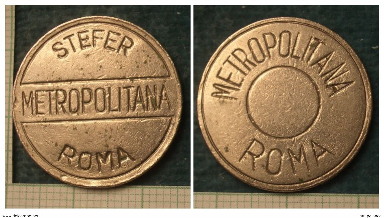 M_p> Gettone Trasporti METROPOLITANA ROMA - STEFER METROPOLITANA ROMA - Magnetico - Notgeld