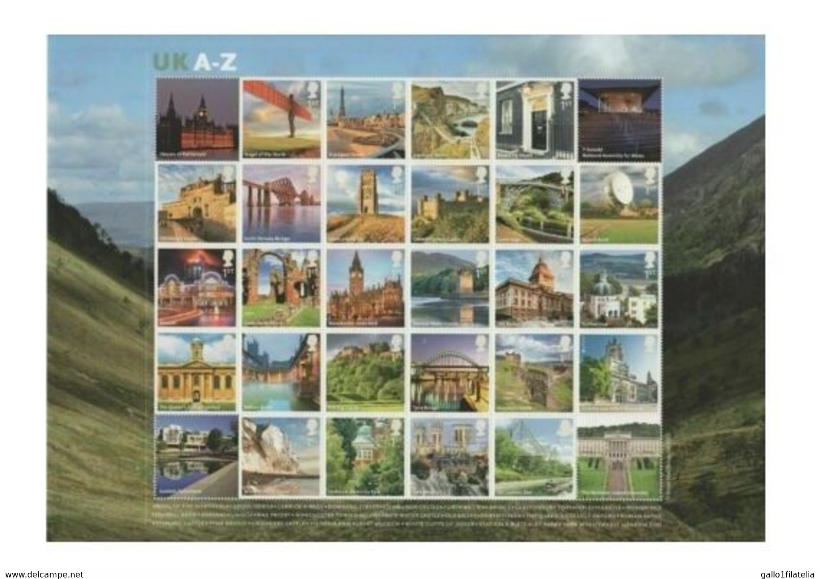 2012 - GRAN BRETAGNA / GREAT BRITAIN - UK A-Z - MS 3308 - MNH - Fogli Completi