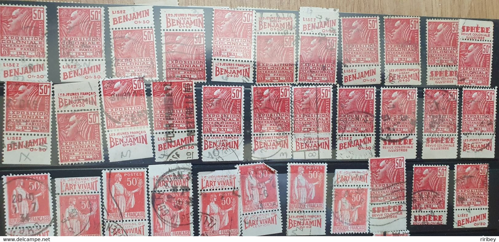 Lot De 202 Timbres Avec Bandelette Publicité ( Voir Les 9 Scans ) - Altri & Non Classificati