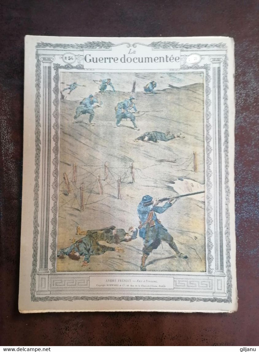 LA GUERRE DOCUMENTEE  ANNEE 1914  1918   N 54  FACE A L ENNEMI - A Suivre