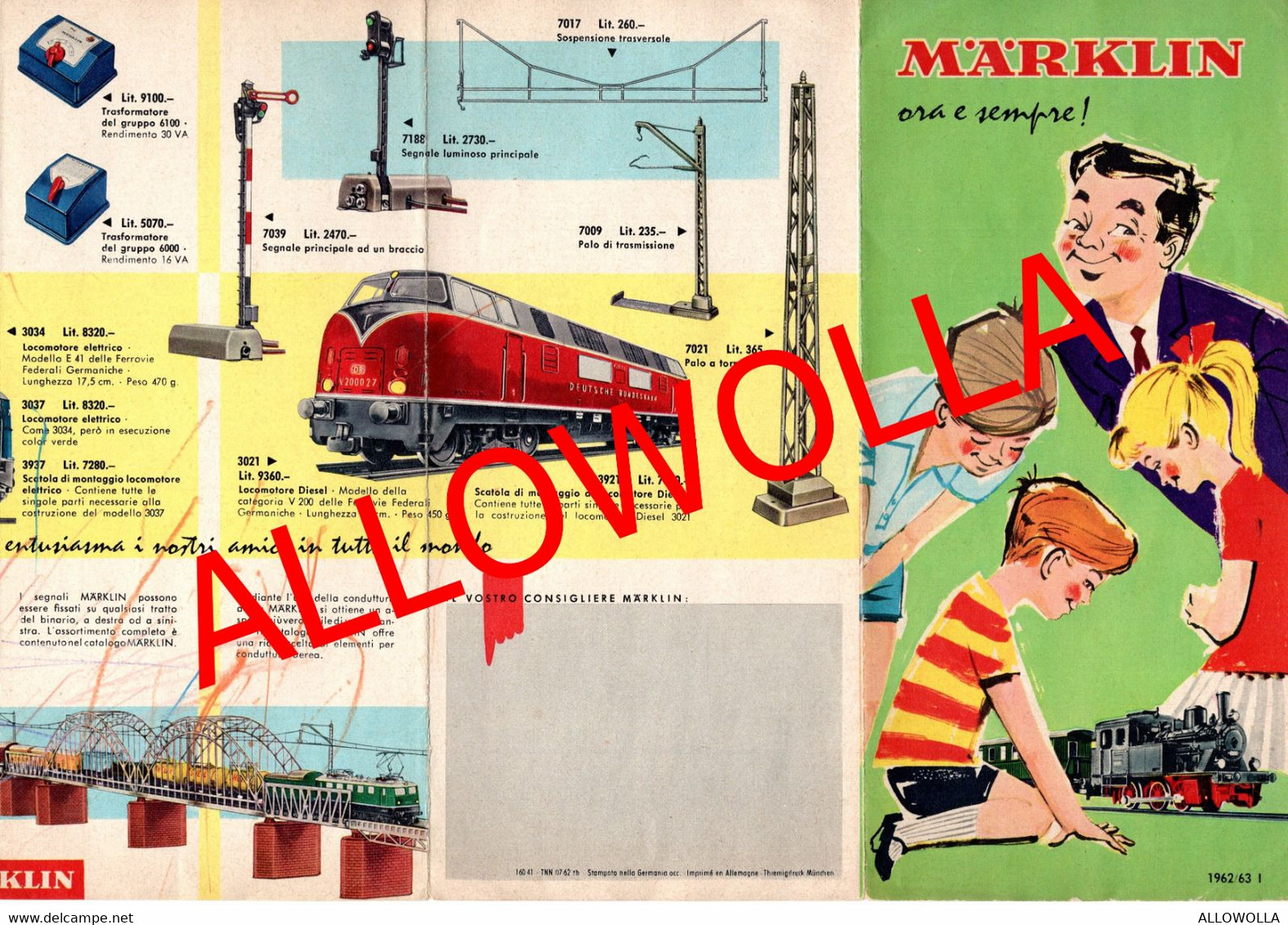 16471 " MARKLIN - 1962/63 - OPUSCOLO " - Unclassified