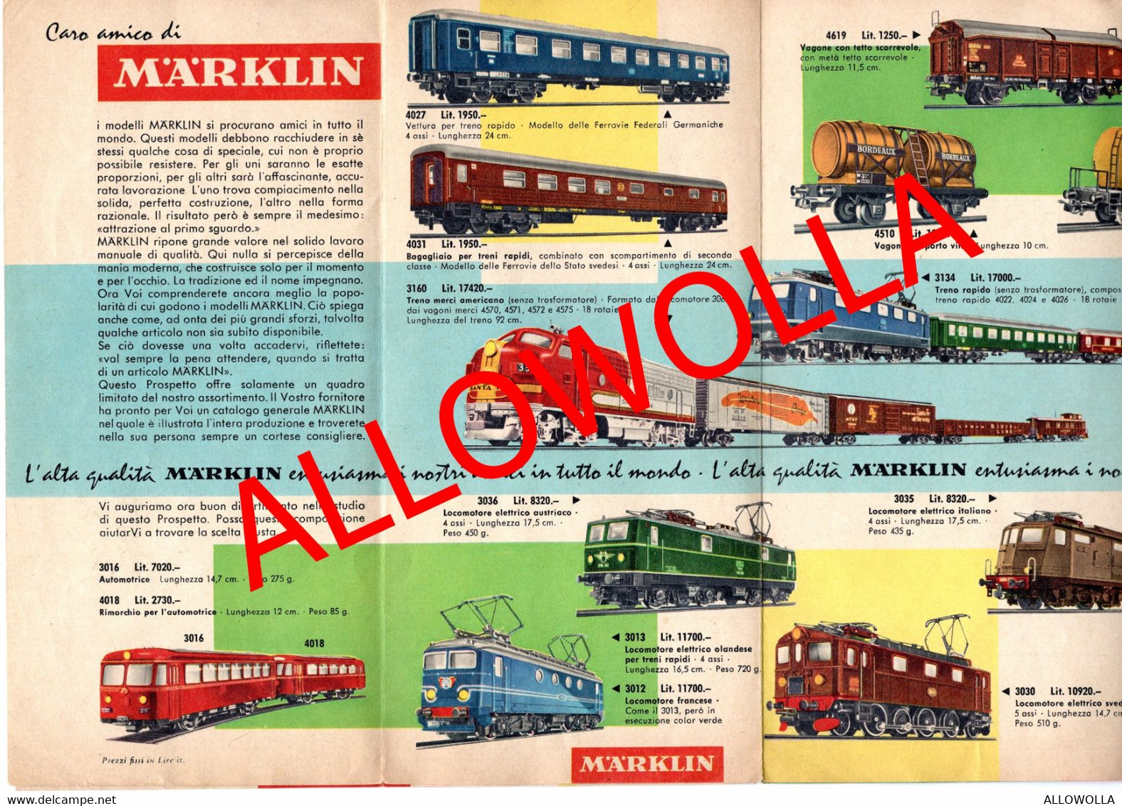 16471 " MARKLIN - 1962/63 - OPUSCOLO " - Zonder Classificatie