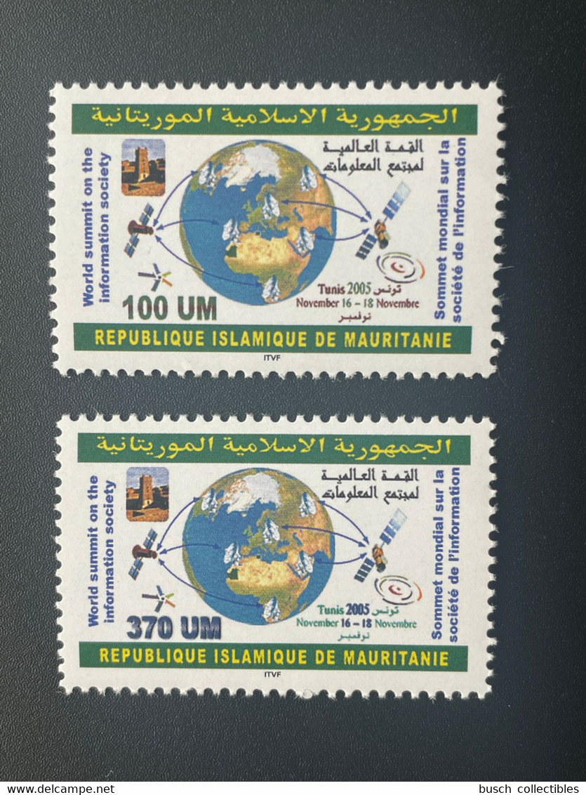 Mauritanie Mauretanien Mauritania 2005 Mi. 1139 - 1140 World Summit Information Society Sommet Information Tunis - Mauritanie (1960-...)