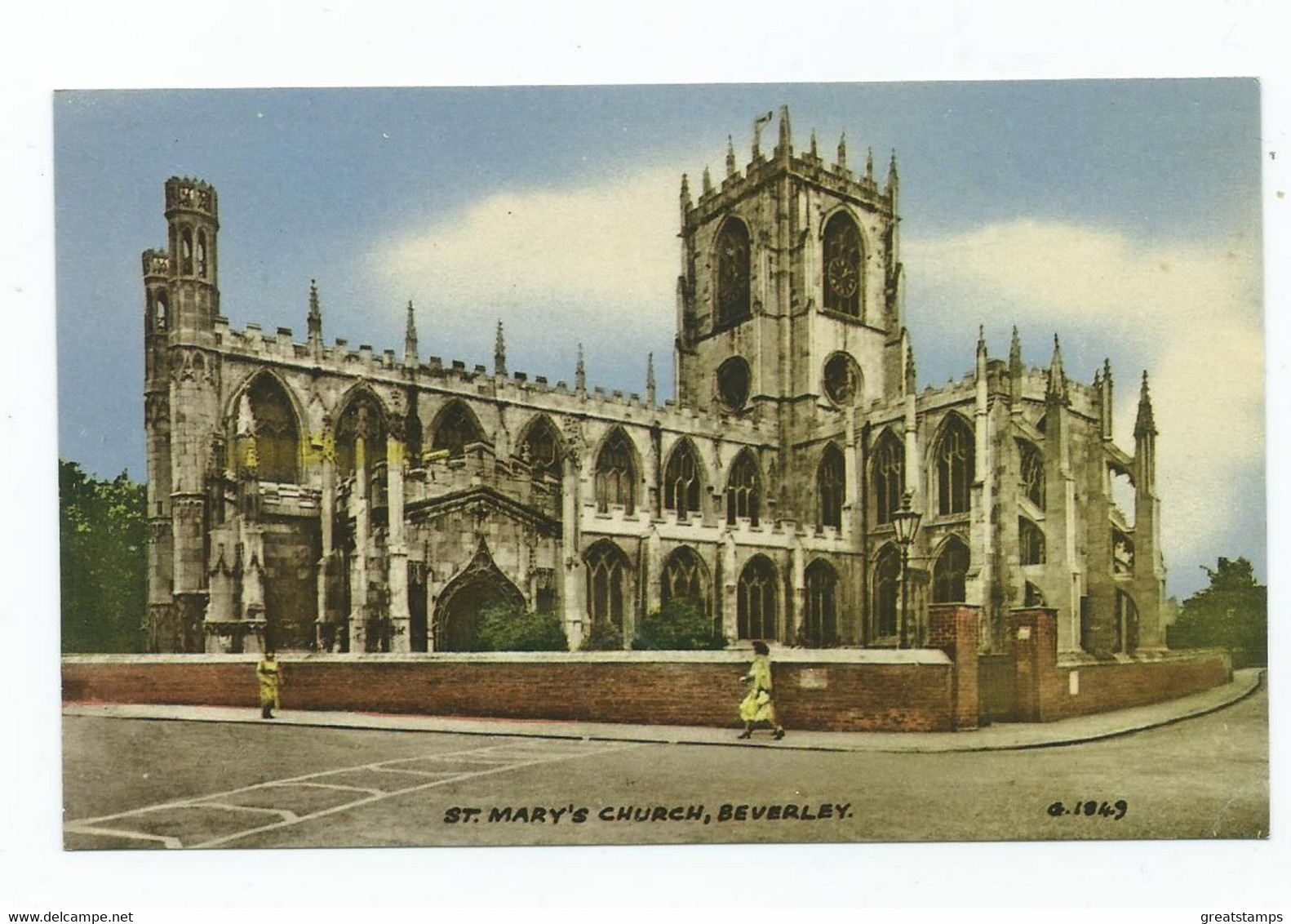 St.mary's Church Beverley  Yorkshire Postcard Unused Valenine's - Whitby