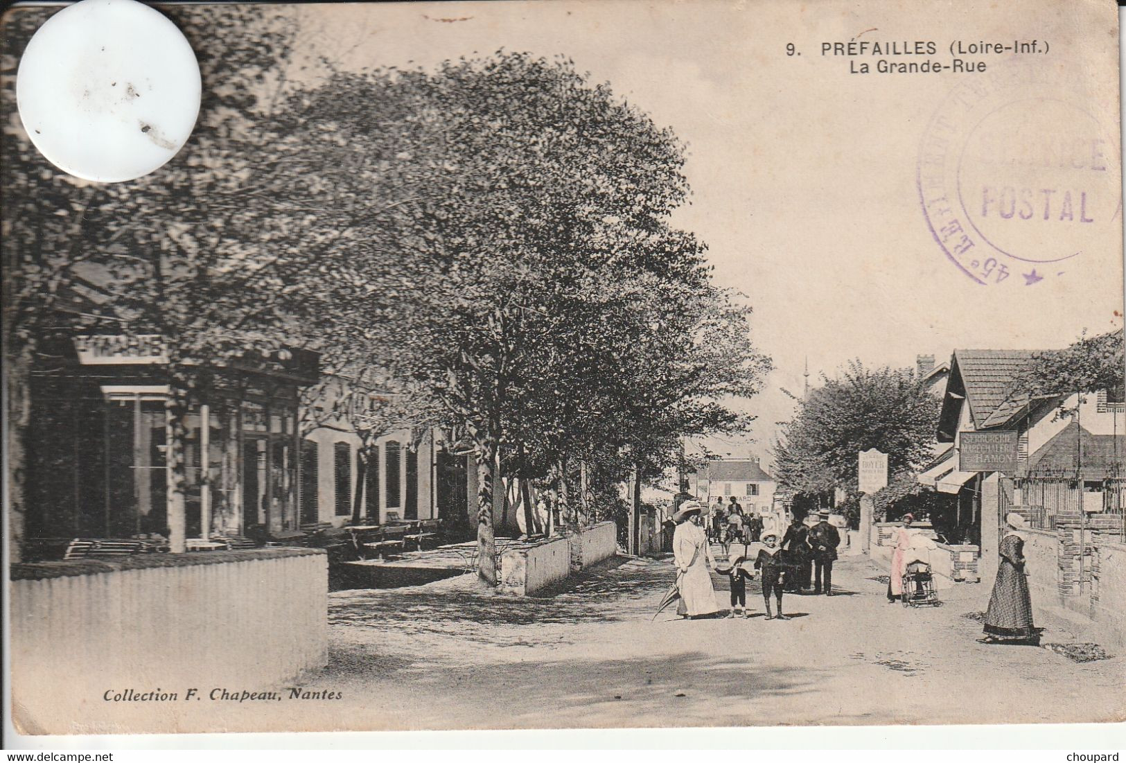 44  - Carte Postale Ancienne De PREFAILLES   La Grande Rue - Préfailles