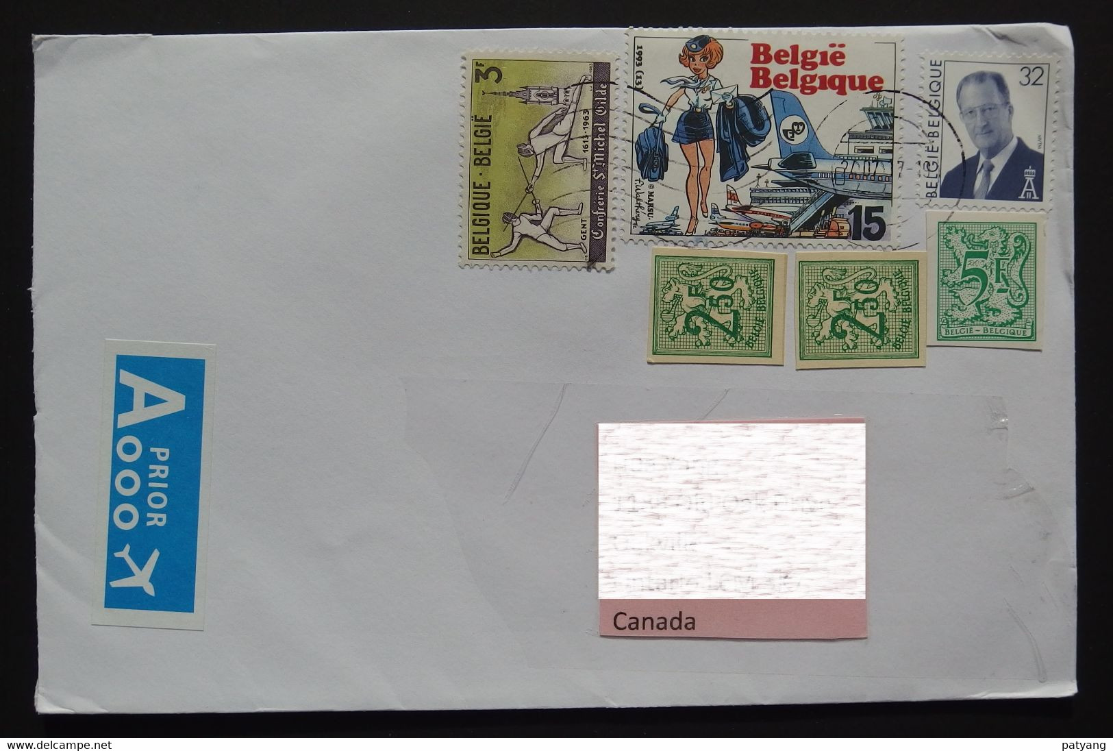 2017 Belgium To Canada Cover - Covers & Documents