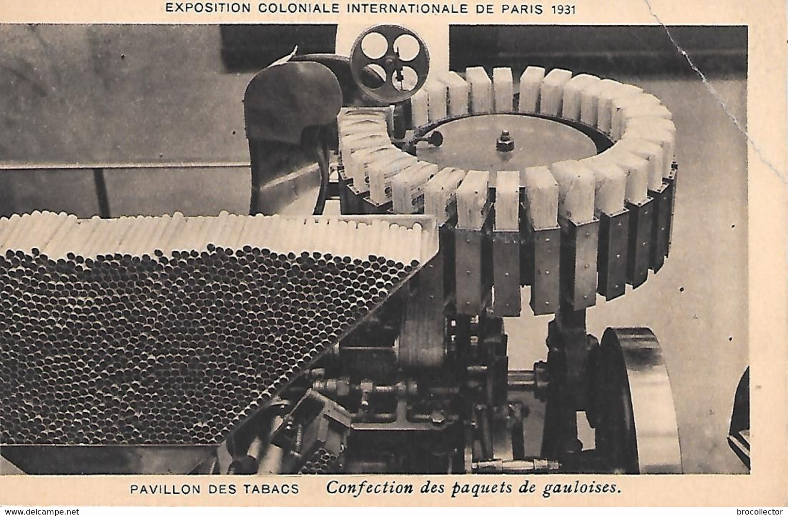 Exposition Coloniale De 1931- Pavillon Des TABACS - Confection Des Paquets De GAULOISES - Andere & Zonder Classificatie