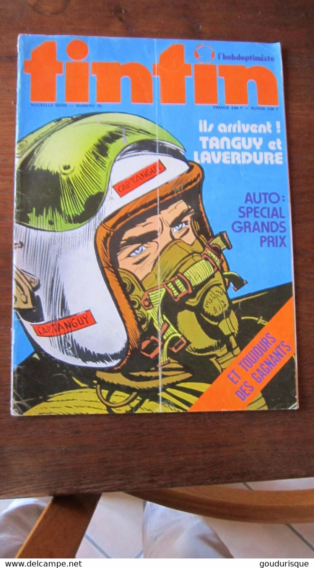 TANGUY ET LAVERDURE COUVERTURE DU JOURNAL TINTIN L'HEBDOPTIMISTE N°15 NOUVELLE SERIE CHARLIER  UDERZO - Tanguy Et Laverdure