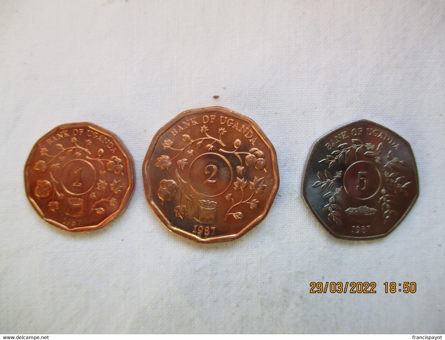 Uganda: 1, 2 Et 5 Shillings 1987 - Ouganda