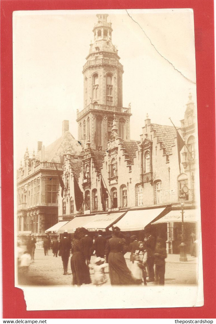 RP Brugge Photograph NOT A POSTCARD Corner Missing & Faults Obviously Plain Back So No Cluesc - Brugge