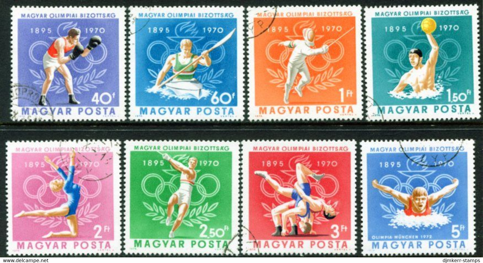 HUNGARY 1970 Olympic Commitee Used.  Michel 2616-23 - Gebruikt