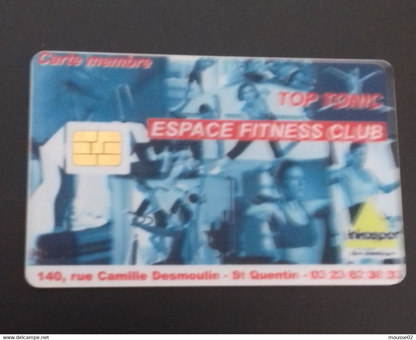 TELECARTE  / CARTE A PUCE  ESPACE FITNESS CLUB  DOS BLANC  ST QUENTIN  AISNE - Ausstellungskarten