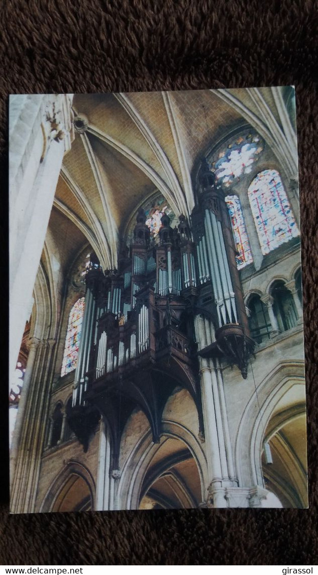 CPM CATHEDRALE DE CHARTRES 28 XXIV EME FESTIVAL INTERNATIONAL D ORGUE 1998 AU DOS PROGRAMMATION - Luoghi Santi