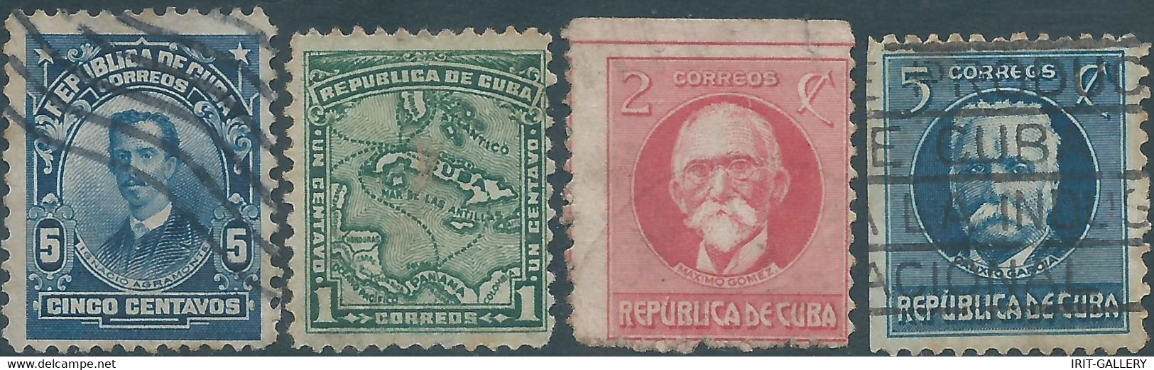 CUBA,REPUBLIC OF CUBA,1910/1917 Mix Stamps Used - Oblitérés